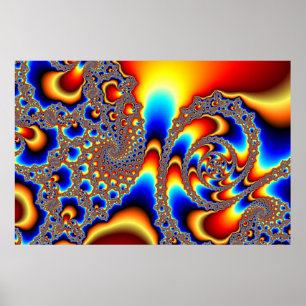 Poster Traverser - Art fractal