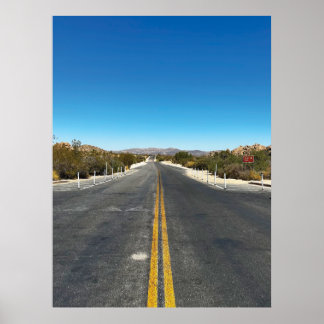 Poster "Traverser Joshua Tree en voiture."