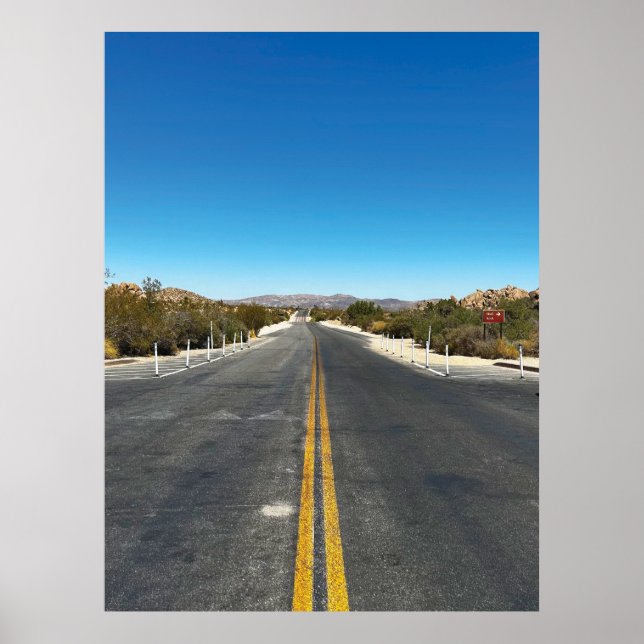 Poster "Traverser Joshua Tree en voiture." (Devant)