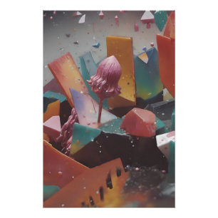 Poster Treçage à la crème glacée - Ken Gage Art
