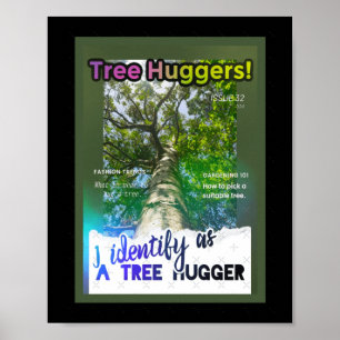 Poster Tree Huggers Extraordinaire. Couverture de zine