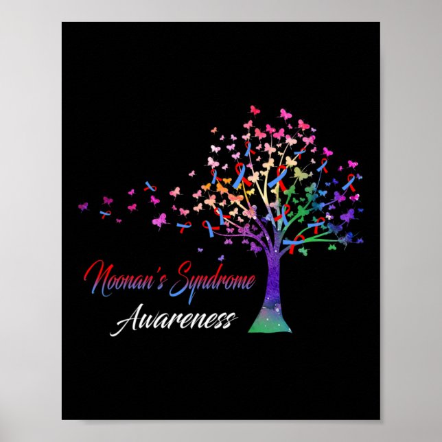 Poster Tree Ribbon Noonan's Syndrome Awareness (Devant)
