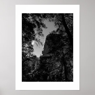 Poster Treeview Yosemite Photographie noir et blanc