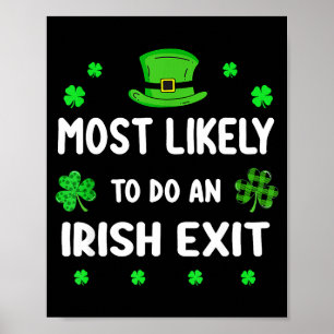 Poster Trèfle de la Saint-Patrick le plus susceptible de