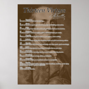 Poster "Treize vertus"