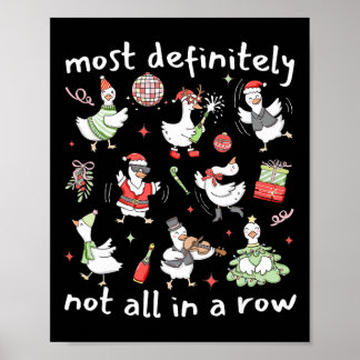 Poster Très certainement pas tous d'affilée Noël Silly G