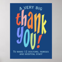 Très grand Merci Appréciation Hôpital Keyworker