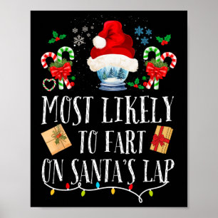 Poster Très Probable De Commencer Sur Père Noël Lap Fun F