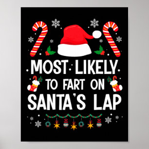 Poster Très Probable De Commencer Sur Père Noël Lap Fun F
