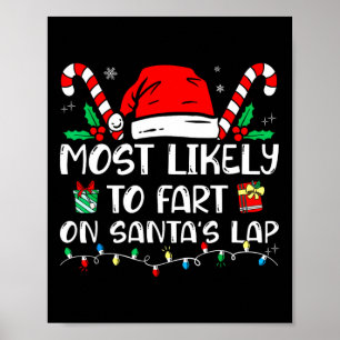 Poster Très Probable De Débuter Sur Père Noël Lap Funny F