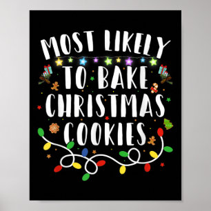 Poster Très Probable De Faire Cuire Les Cookies De Noël F