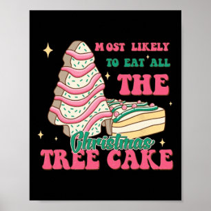 Poster Très Probable De Manger Tous Les Gâteaux De Noël C