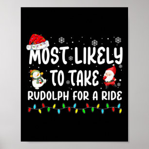 Poster Très Probable De Prendre Rudolph Pour Un Balade No