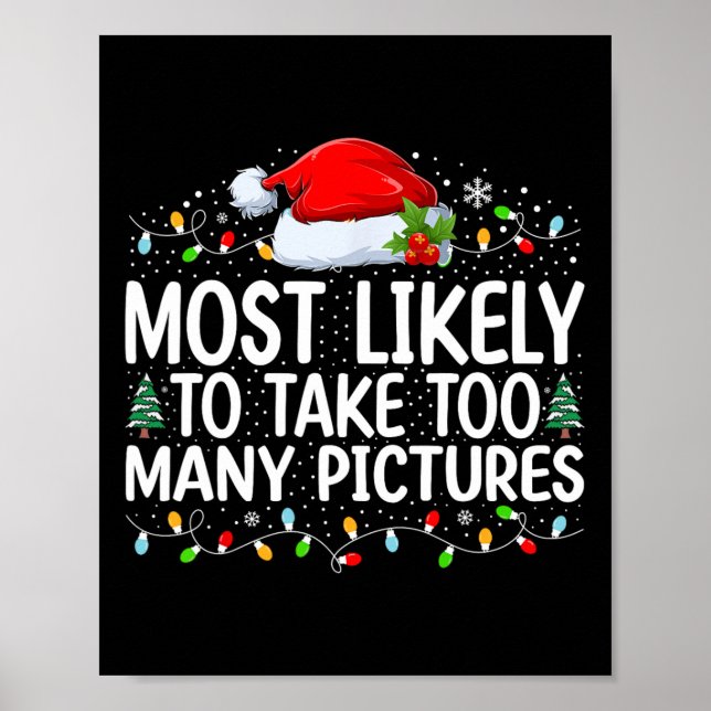 Poster Très Probable De Prendre Trop De Photos Fa De Noël (Devant)