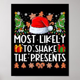 Poster Très Probable De Secouer Les Présents Noël De Fami