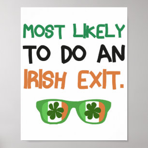 Poster Très Probable De Sortir Irlandais