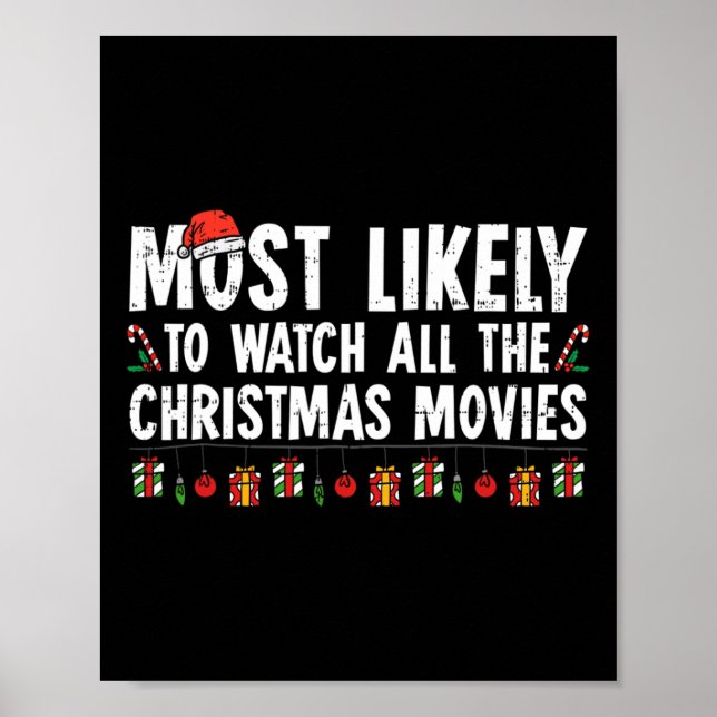 Poster Très Probable De Voir Tous Les Films De Noël Fami (Devant)