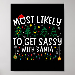 Poster Très Probable D'Obtenir Sy Avec Père Noël Correspo