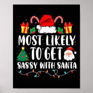 Poster Très Probable D'Obtenir Sy Avec Père Noël Fun Fami