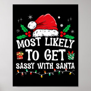 Poster Très Probable D'Obtenir Sy Avec Père Noël Fun Fami