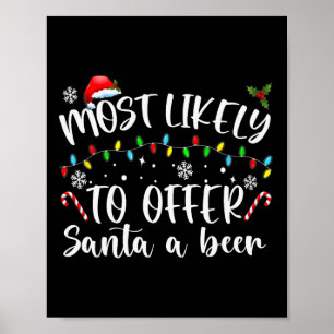 Poster Très Probable D'Offrir À Père Noël Un Plaisir De B