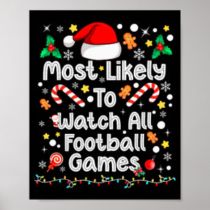 Poster Très probablement regarder tous les matchs de foot