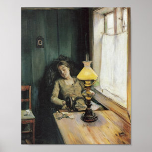Poster Trett par Krohg chrétien (1885)