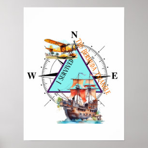 Poster Triangle des Bermudes