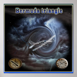 Poster triangle des Bermudes