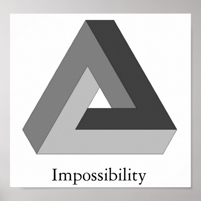 Poster Triangle impossible (Devant)