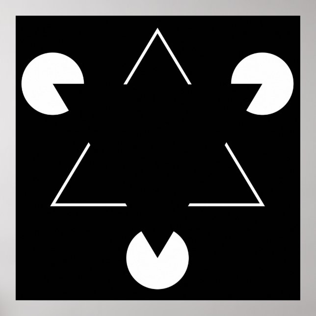 Poster Triangle Kanizsa (Devant)