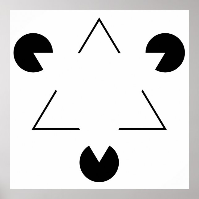 Poster Triangle Kanizsa (Devant)