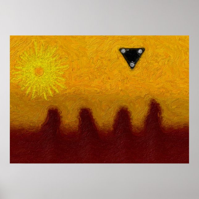 Poster Triangle noir (Devant)