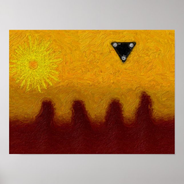 Poster Triangle noir (Devant)