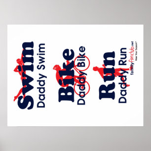Poster Triathlon Daddy