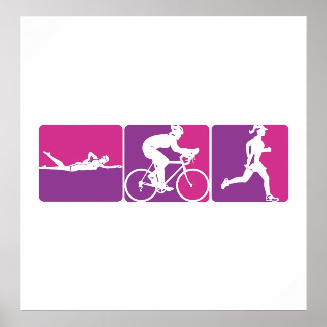 Poster Triathlon de la Ligue majeure (Devant)