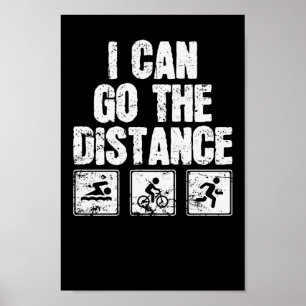 Poster Triathlon I Can Go The Distance