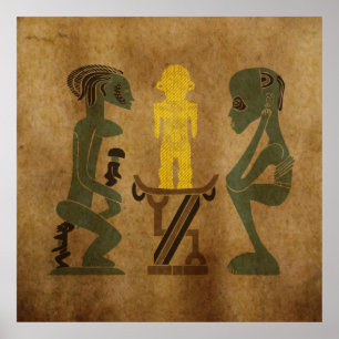 Poster tribal africain