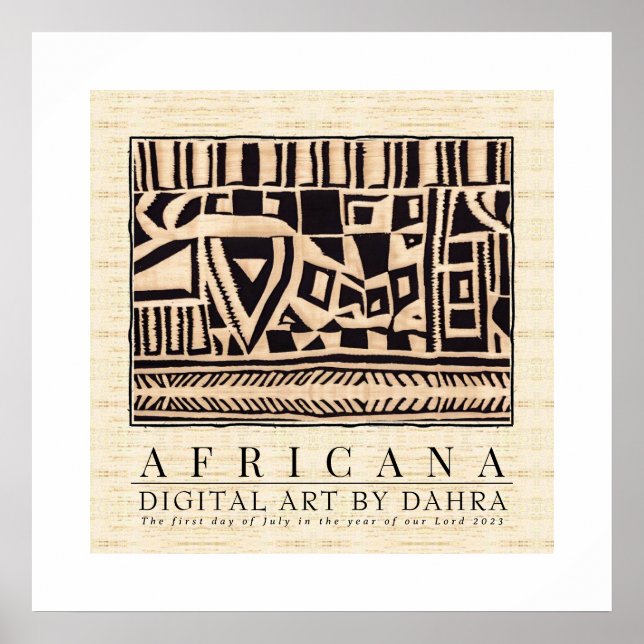 POSTER TRIBAL AFRICAIN (Devant)