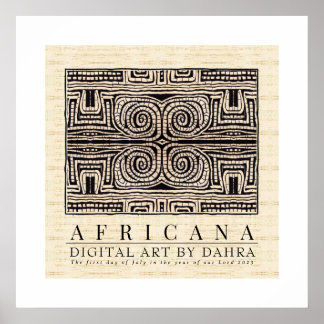 POSTER TRIBAL AFRICAIN