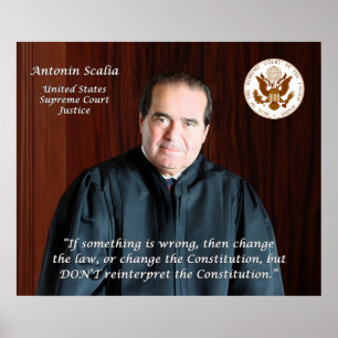 Poster Tribunal suprême Antonin Scalia
