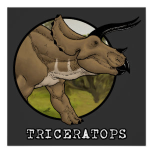Poster Tricératops