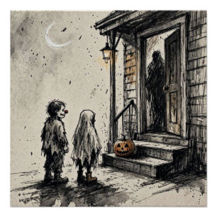 Poster Trick or treat Halloween Horreur