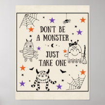 Trick ou Treat juste prendre un bonbon de porcelai