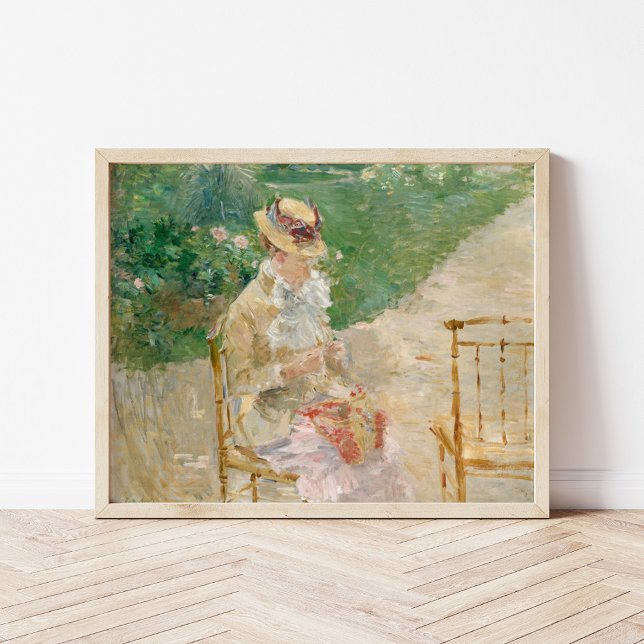 Poster Tricot de la jeune femme | Berthe Morisot (Créateur téléchargé)