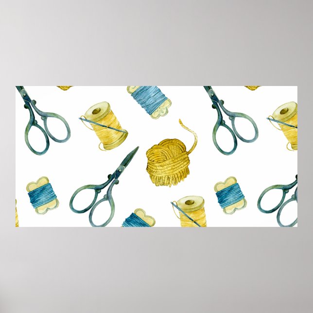 Poster Tricot motif sans faille (Devant)