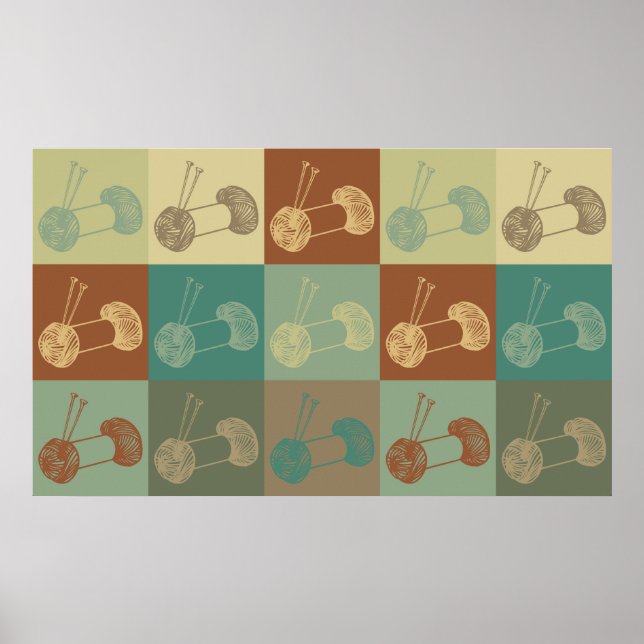 Poster Tricot Pop Art (Devant)