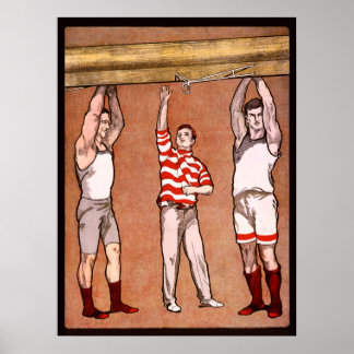 Poster Tricoter Cox Sports Vintages Tricoter Ligne de bat