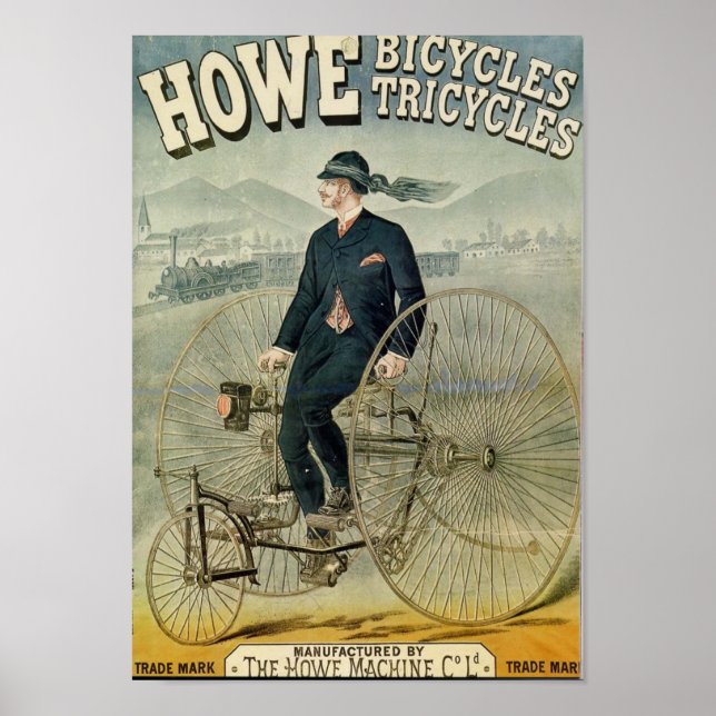 Poster Tricyls de vélos Howe (Devant)