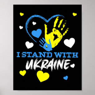 Poster Trident d'Ukraine Drapeau de l'Ukraine Drapeau ukr